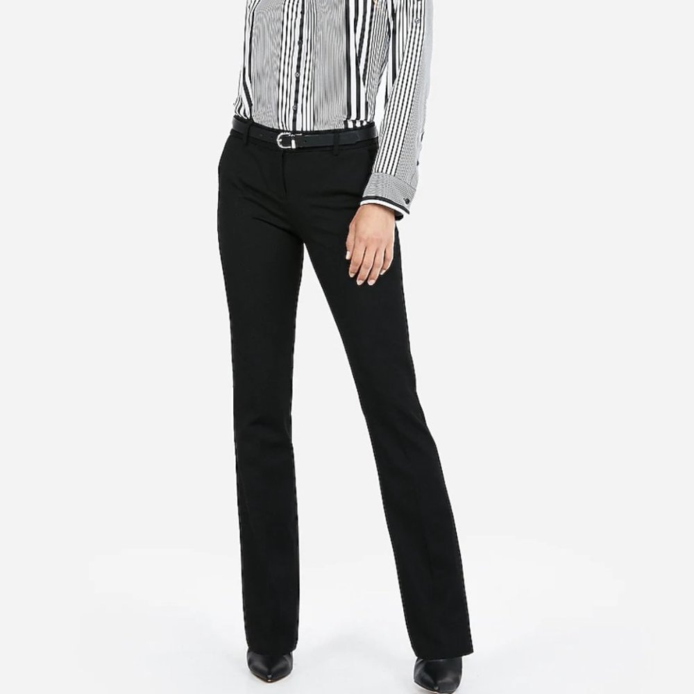 Mid Rise Barely Boot Columnist Pant Black 18 LONG